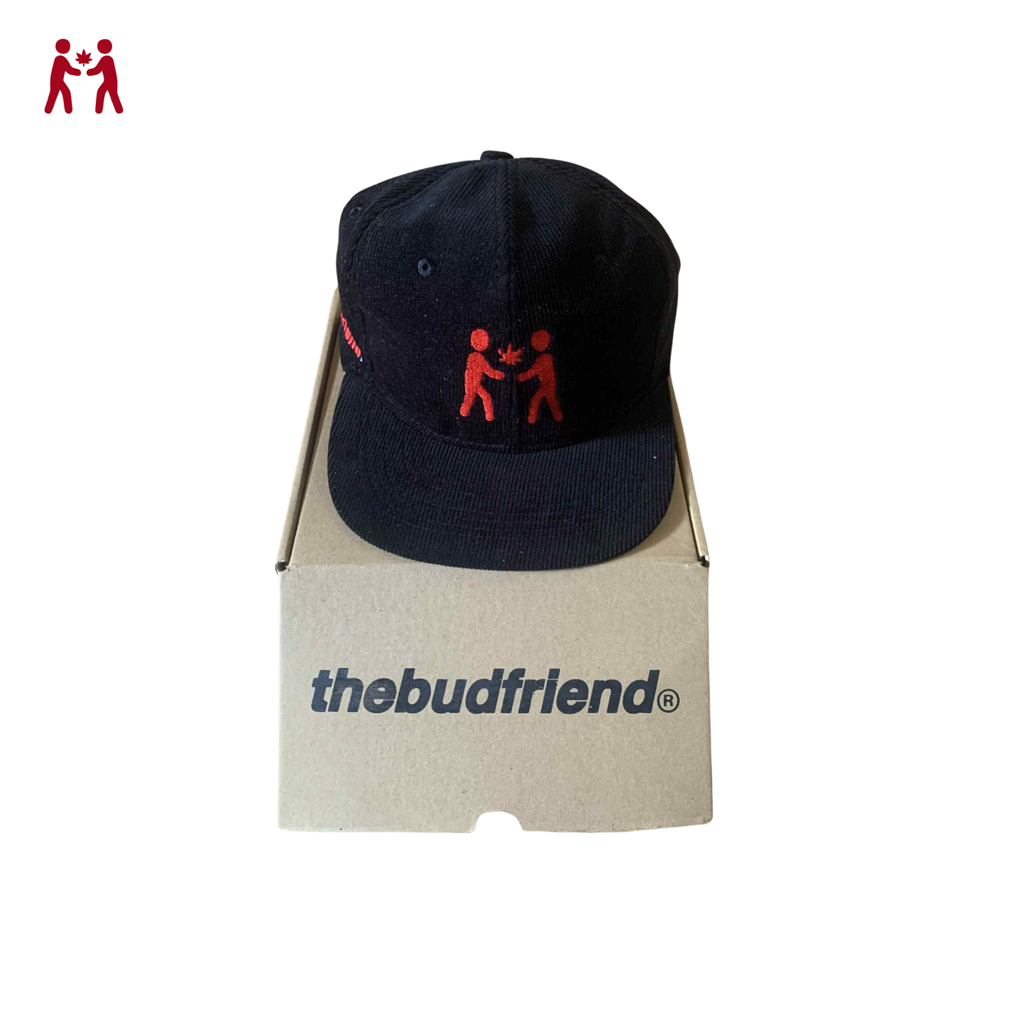 thebudfriend - CORDUROY CAP BLACK